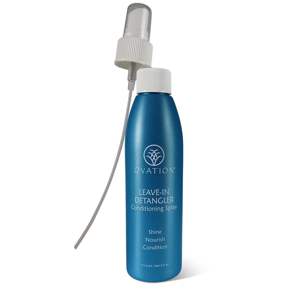 Ovation Hair Lightweight Leave-In Detangler Conditioning Spray with Comb 6 fl oz