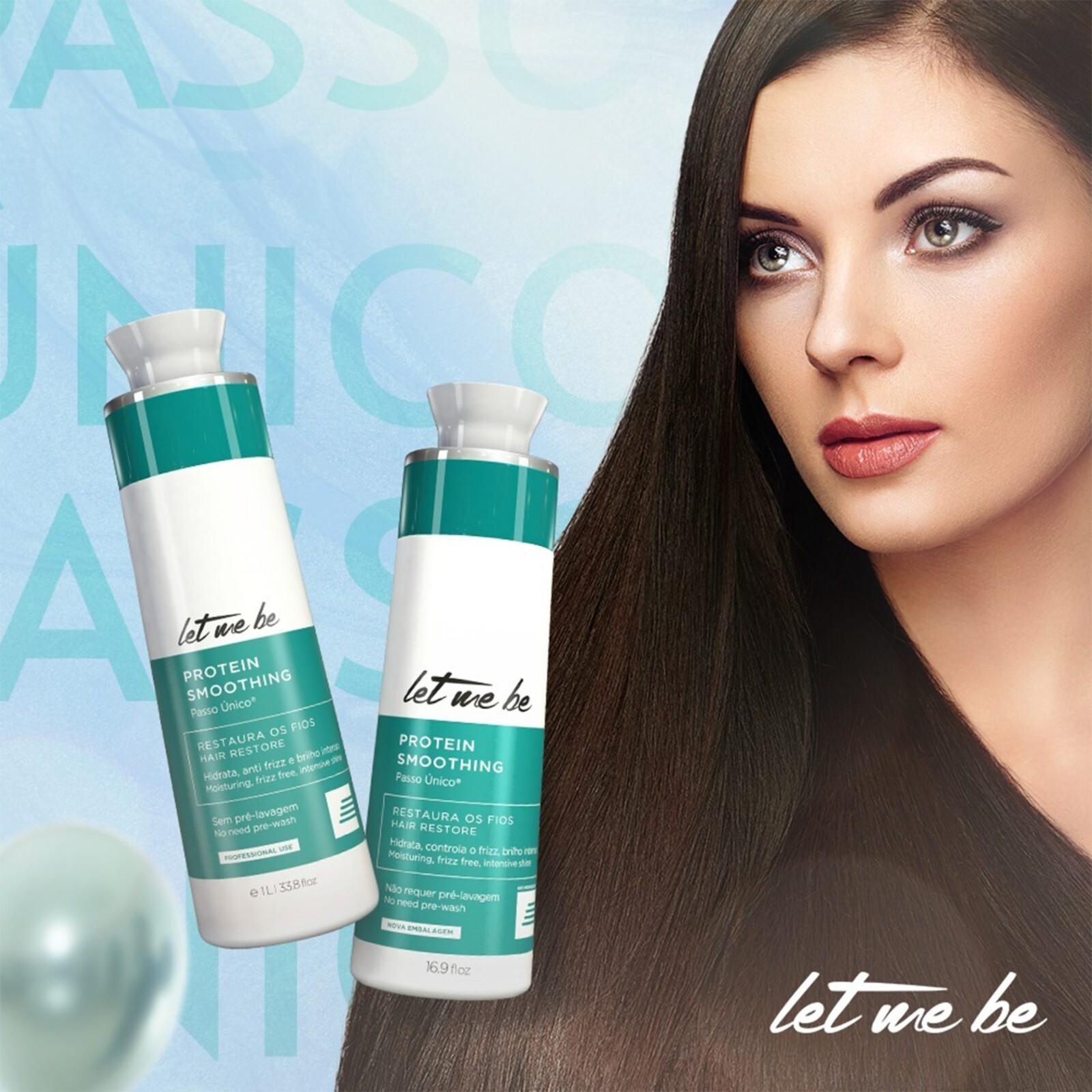 Let Me Be ProSalon Single Step Protein Smoothing Brazilian Keratin Treatment 1L