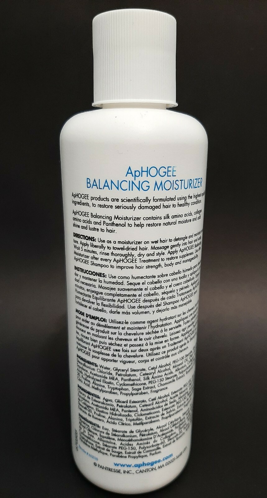 ApHogee Balancing Moisturizer, Hidratant Equilibrant 8 oz. New