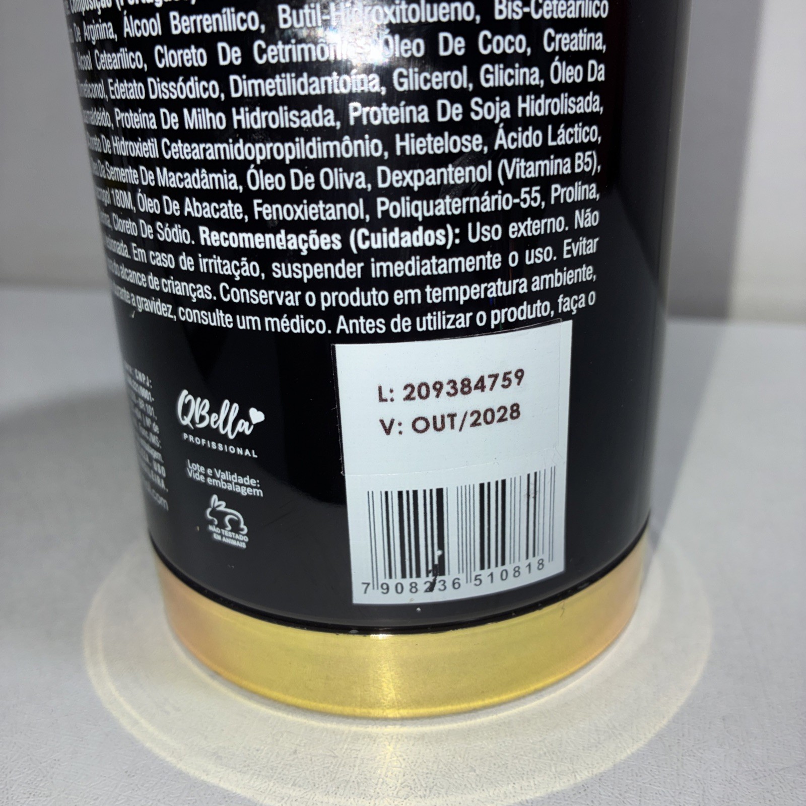New Qbella Oxiplastia Step 2 Mask, Intense Shine & Softness, 1 Liter