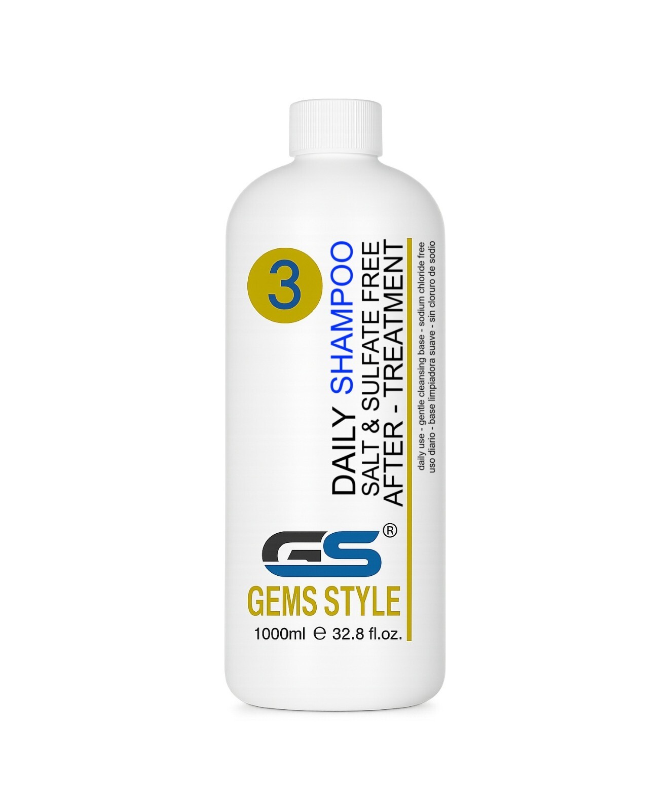 GS Gems Style MAINTENANCE Keratin DAILY SHAMPOO -Sulfate & Salt free 32.8 oz