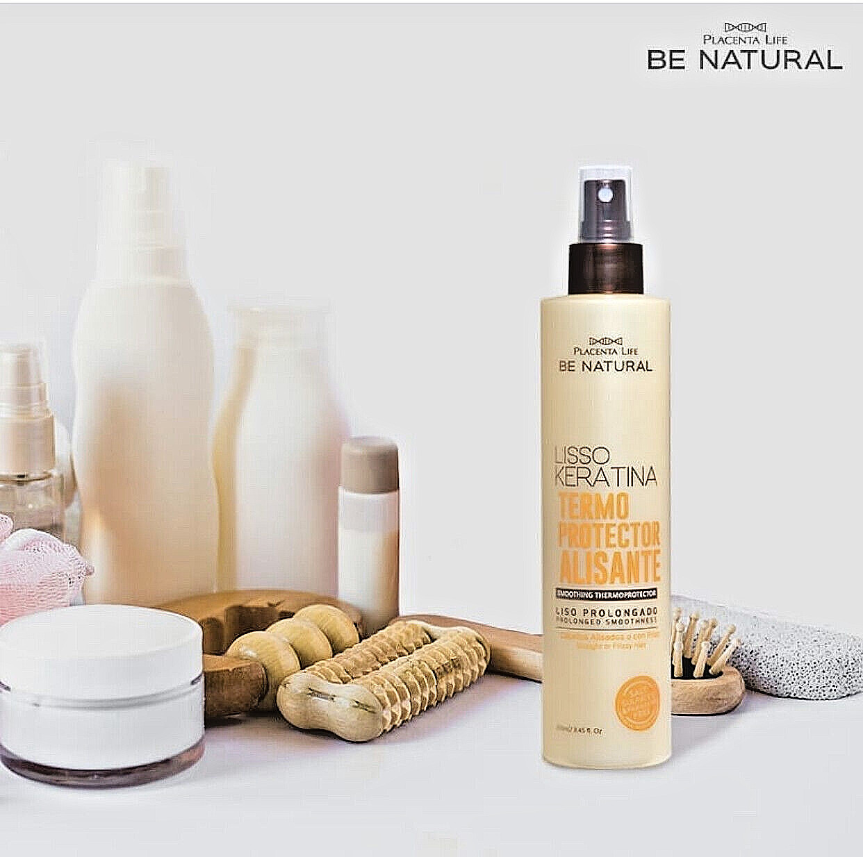 Placenta Life Lisso Keratina Set Includes Thermoprotector,Shampoo & Conditioner