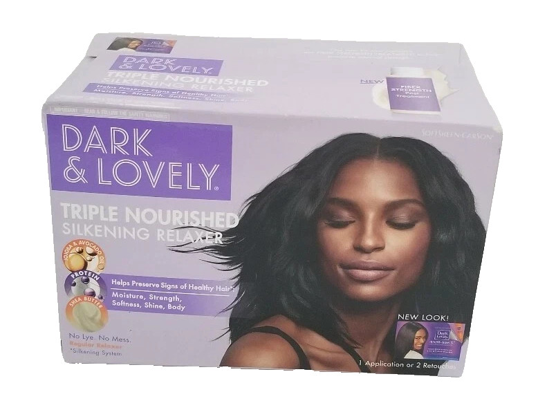 Dark & Lovely Triple Nourished Silkening Regular Relaxer Kit