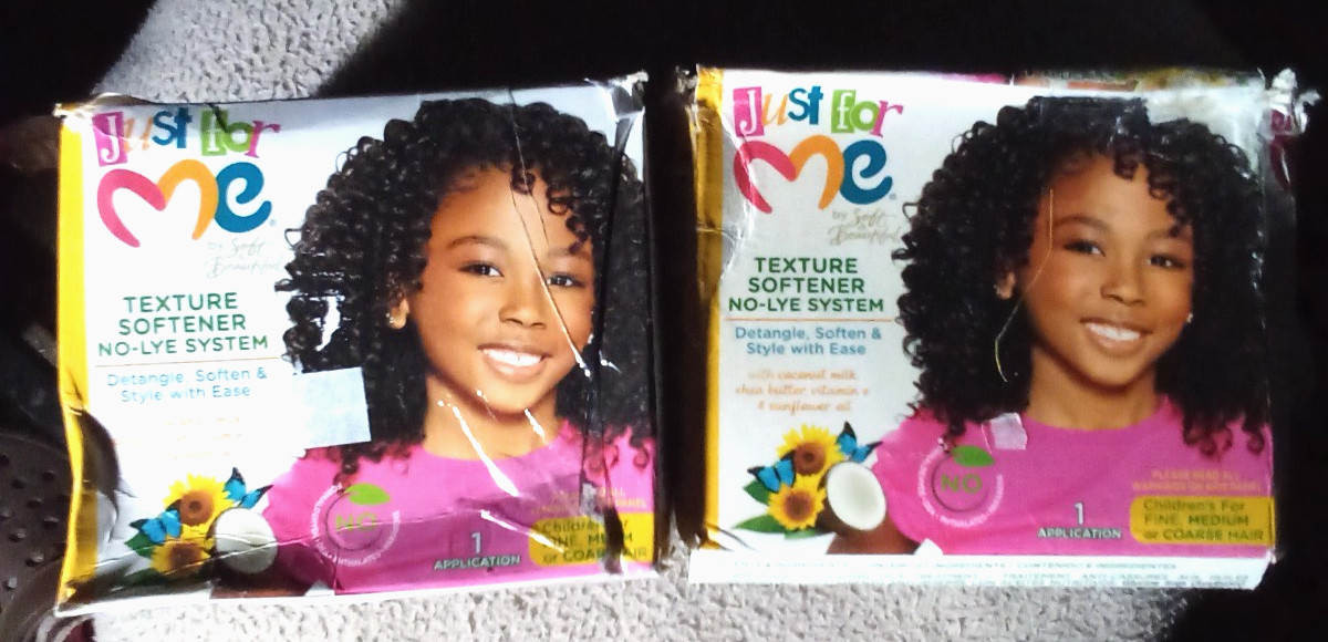 Just For Me by Soft & Beautiful Texture Softener No-Lye System for Kids “NIB”
