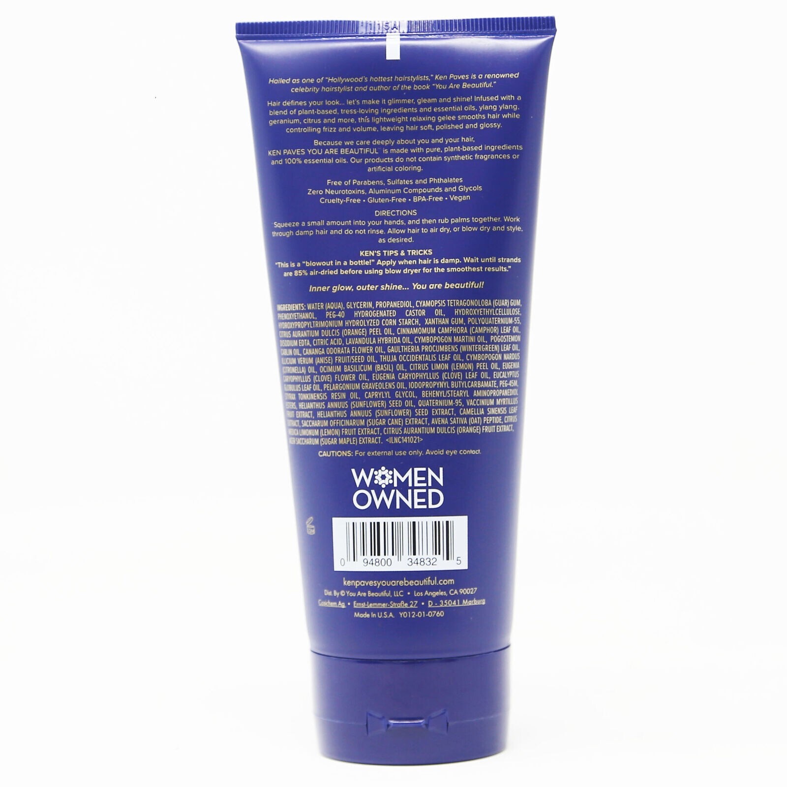 Ken Paves You Are Beautiful Relaxing Balm 6.7 Fl Oz, V23