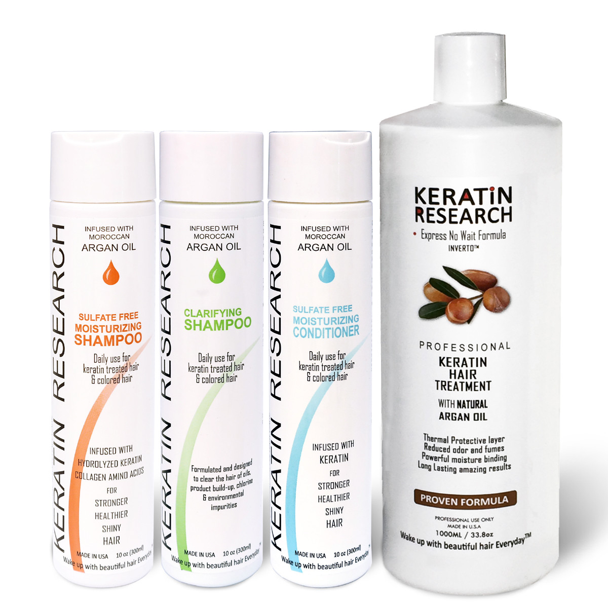 Brazilian complex hair Keratin Treatment Set 1000 ml with Argan Oil