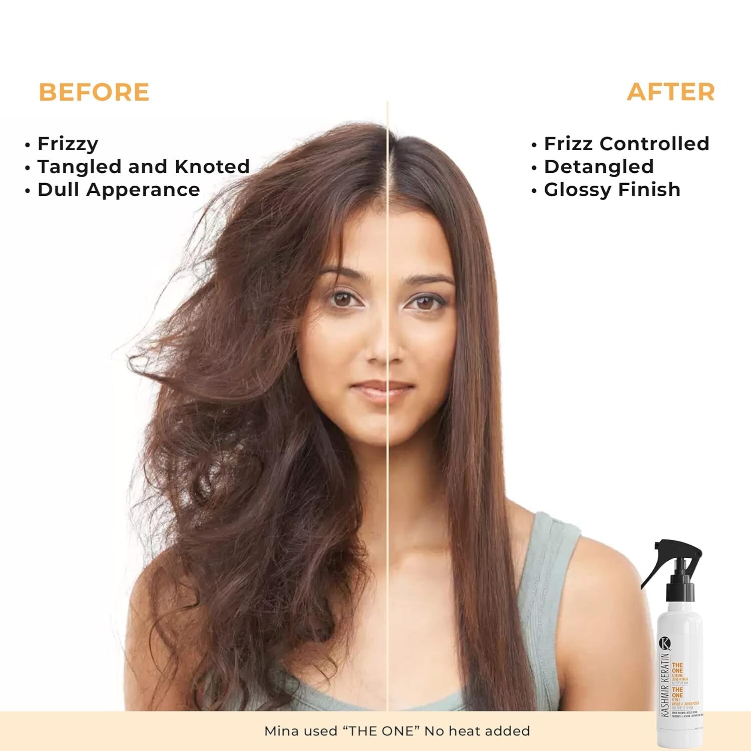 Kashmir Keratin The one leave in mask hair treatment absolut repair 236 ml/8floz