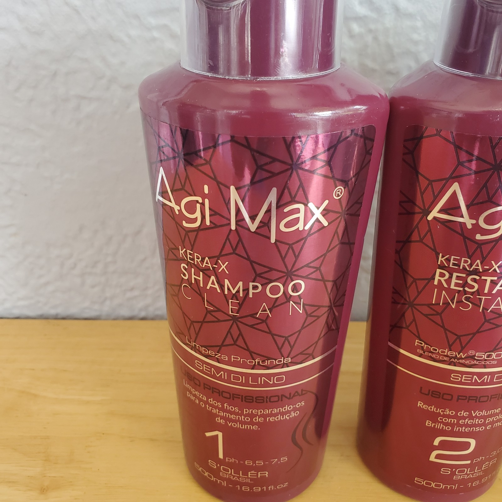 Agi Max Kera-X S’oller Semi di Lino Hair Straight Treatment 500ml/16.22 oz READ