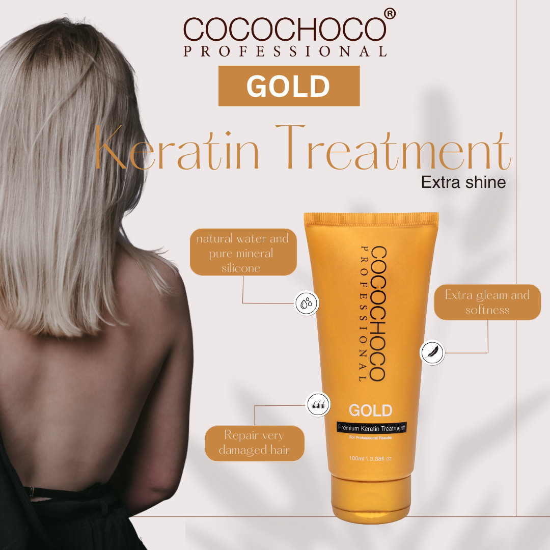 ❤❤ COCOCHOCO Pro GOLD Keratin Straight Hair Brazil Salon Style Treatment 100ml