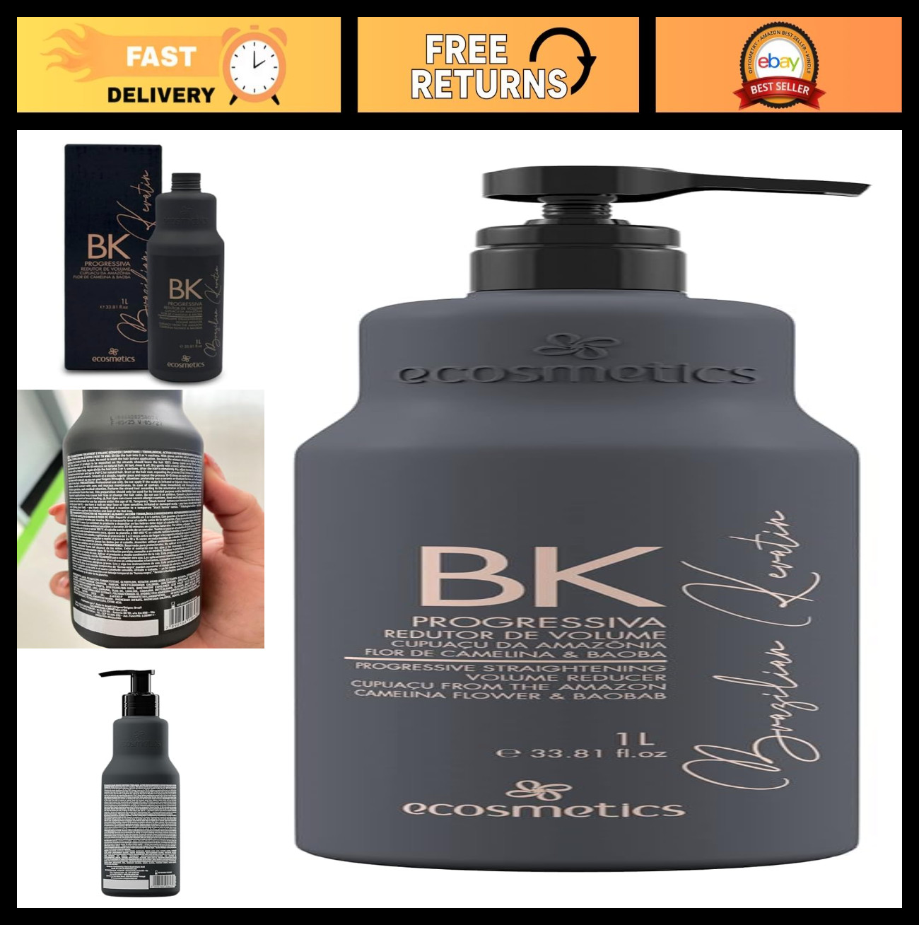 Organic Brazilian Keratin Treatment – Nanoplastia Smoothing System 1L | Anti-Fri