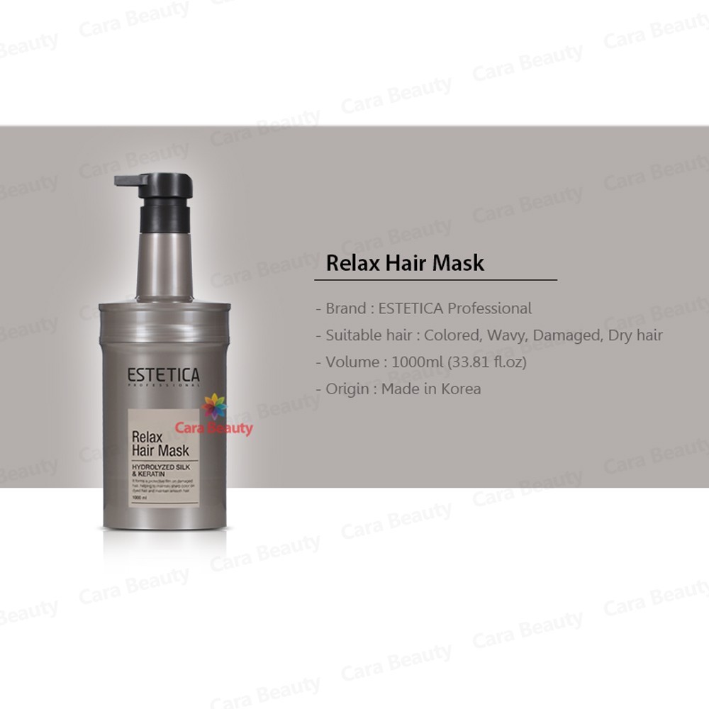 ESTETICA Professional Relax Hair Mask 1000ml 33.81 oz. / Damaged hair care