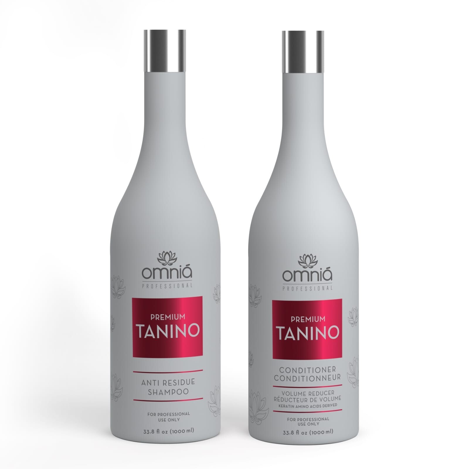 Omnia Tanino Volume Reducer Kit 2×1L Brazilian Keratin Progressive Treatment