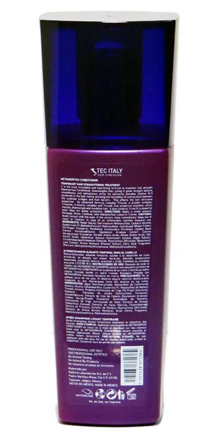 Tec Italy Metamorfosi Conditioner temporary hair straightener 10.1 oz – 3 Pack