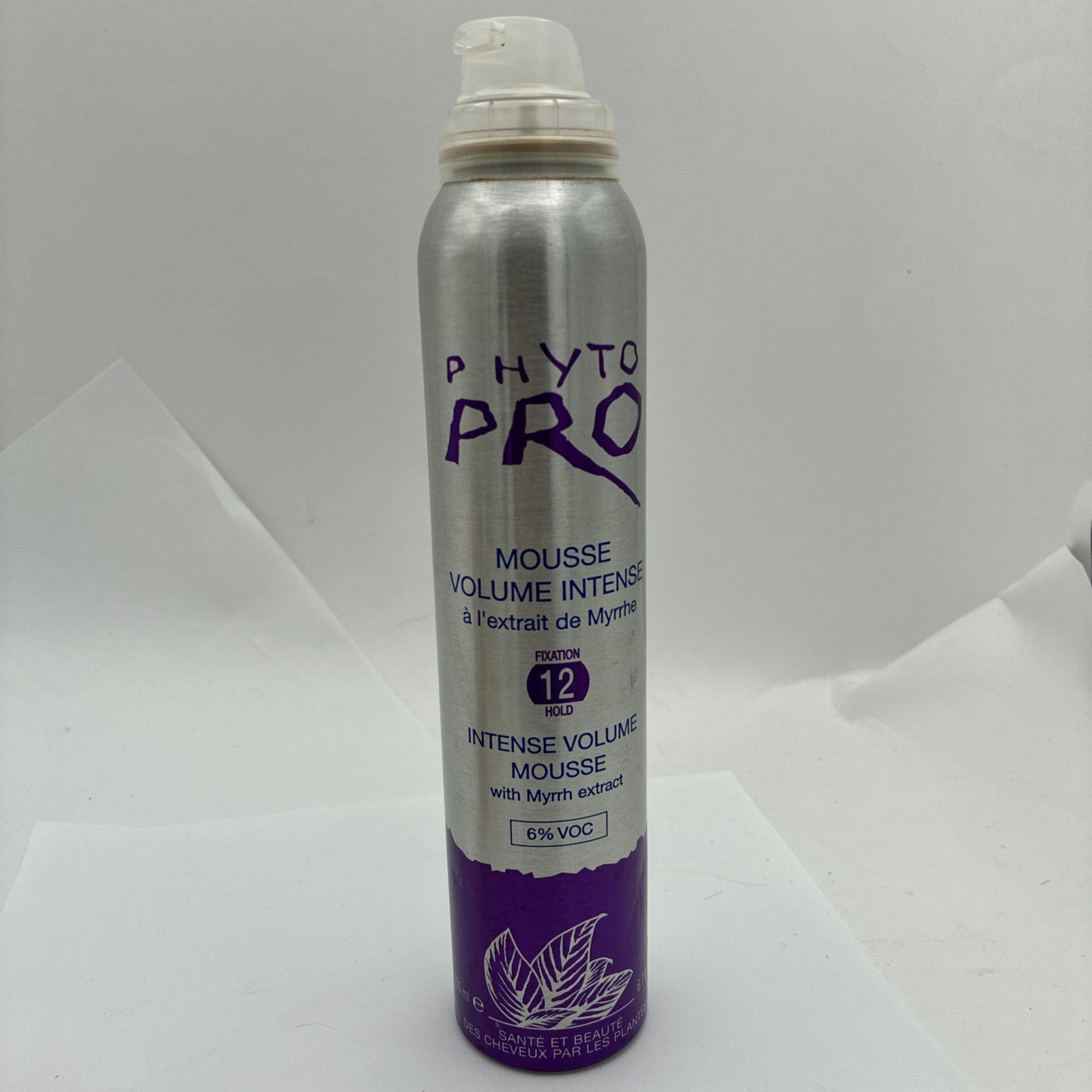 6.76 oz Phyto Volume Intense Medium Hold Mousse 200ml NEW FREE SHIPPING No Lid