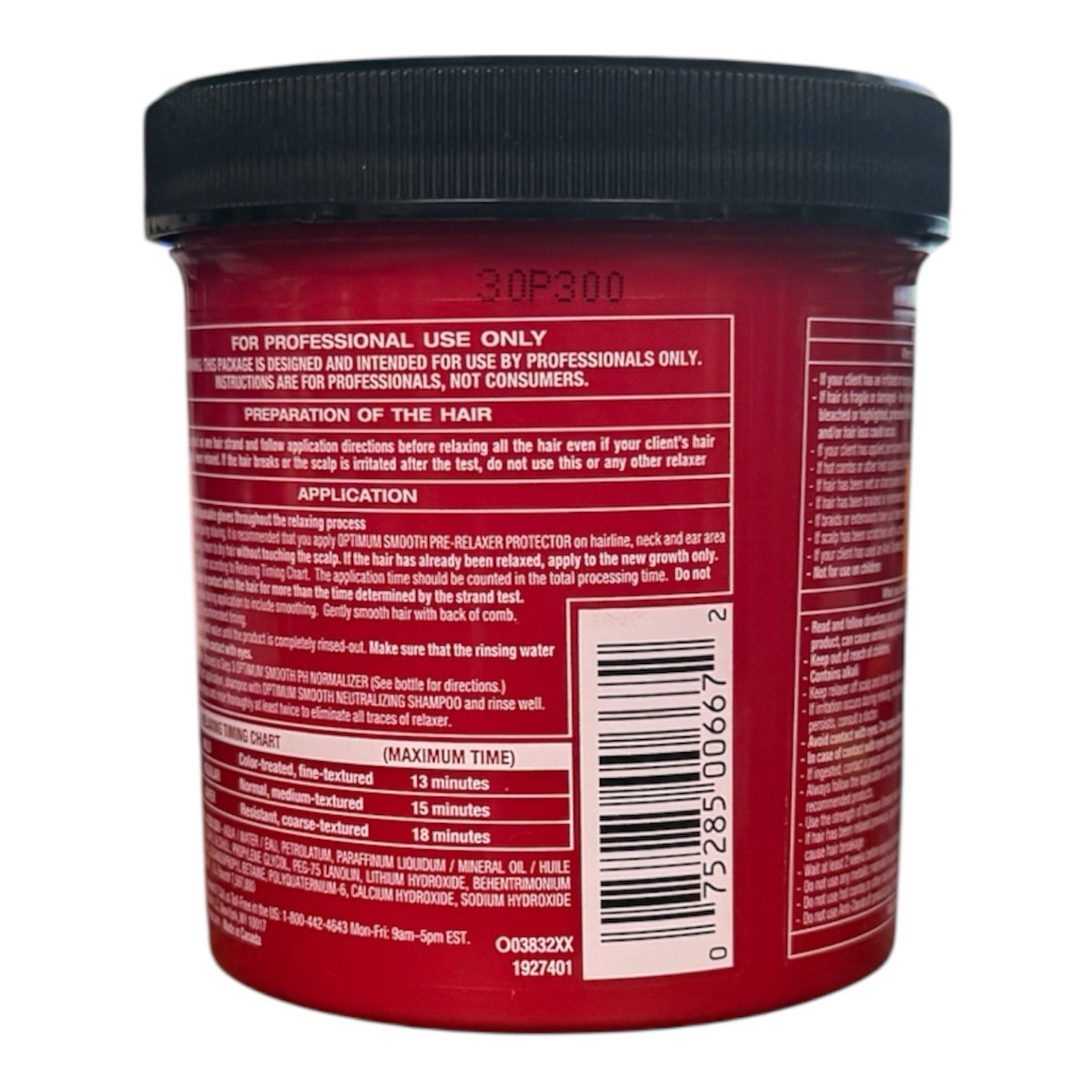 SoftSheen Carson Optimum Smooth Multi Mineral Relaxer SUPER Strength Step 2 /4LB