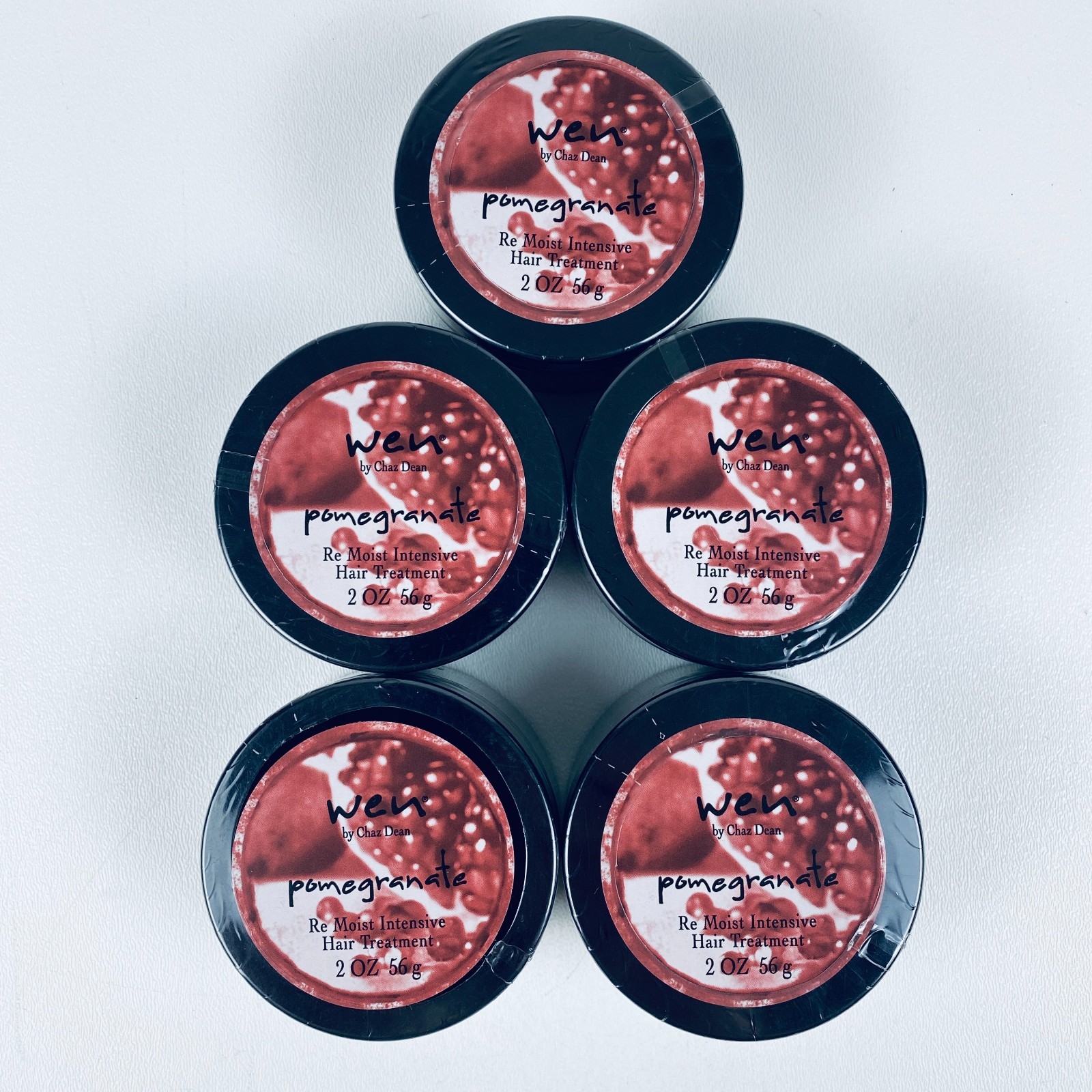 WEN Pomegranate Re Moist Intensive Hair Treatment SEALED Lot of Five 2 oz = 10oz