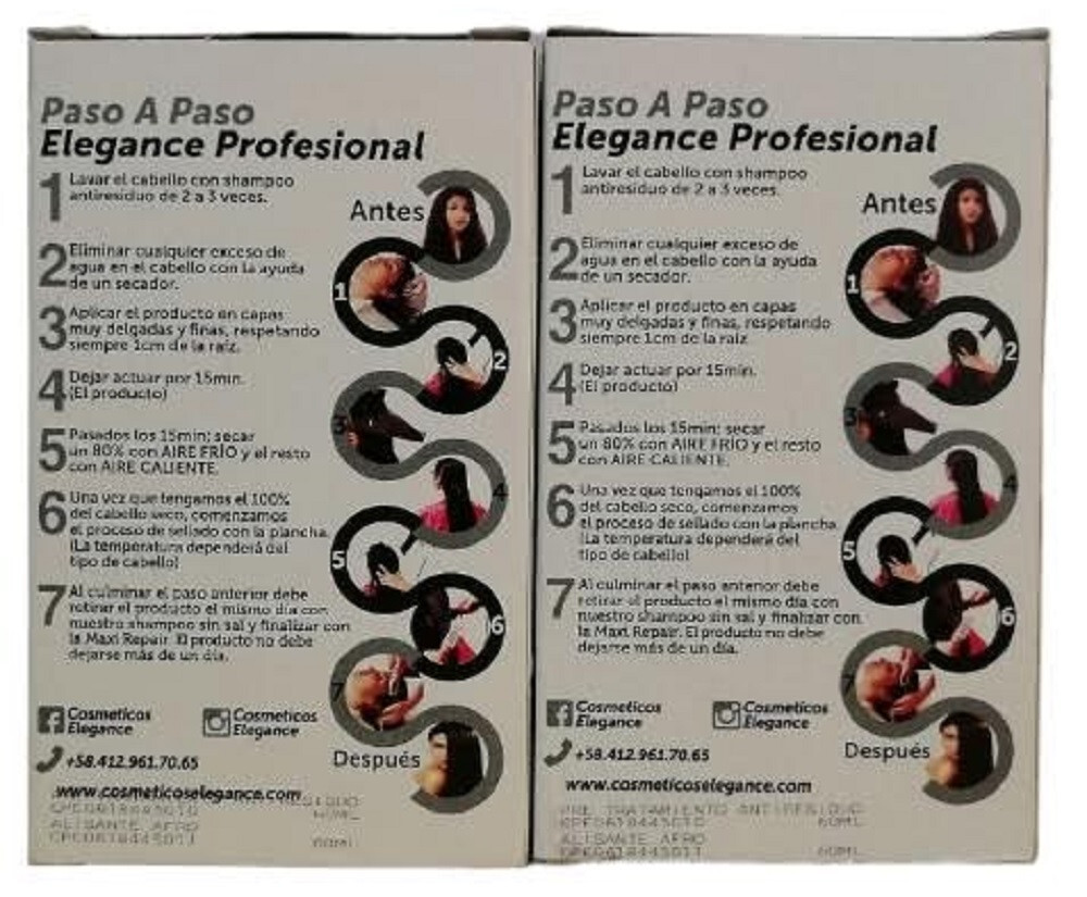 2 Kits Elegance Afro Hair Surgery 2oz (60ml) – Professional Extreme Straightenin
