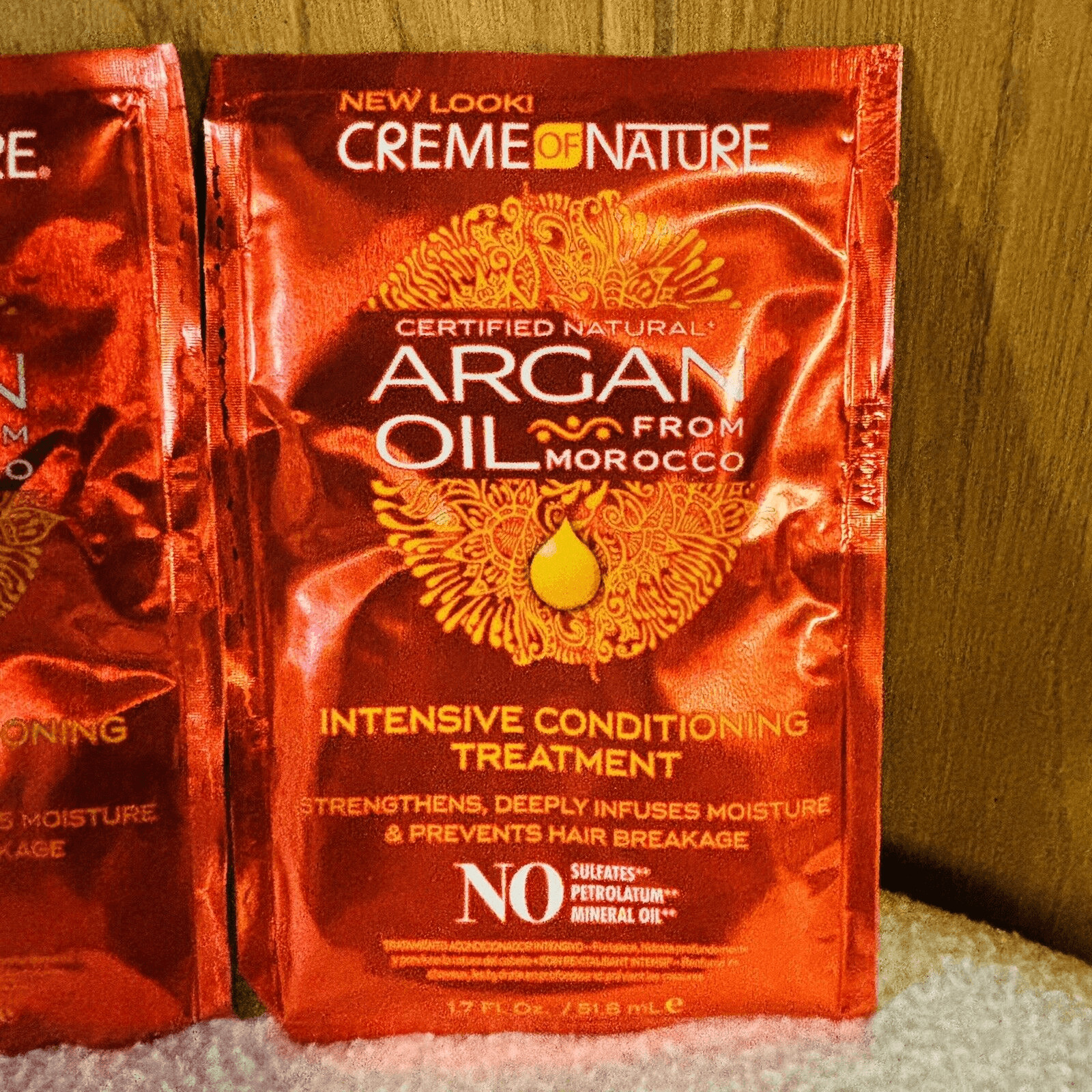 CREME of NATURE. ARGAN OIL Intensive CONDITIONING TREATMENT, 1.75 oz LOT OF 2