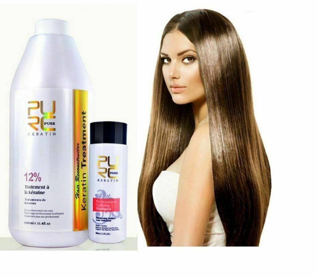 12% Pure Keratin Curly Hair Repair Treatment Professional Use Only 1000ml / 34oz