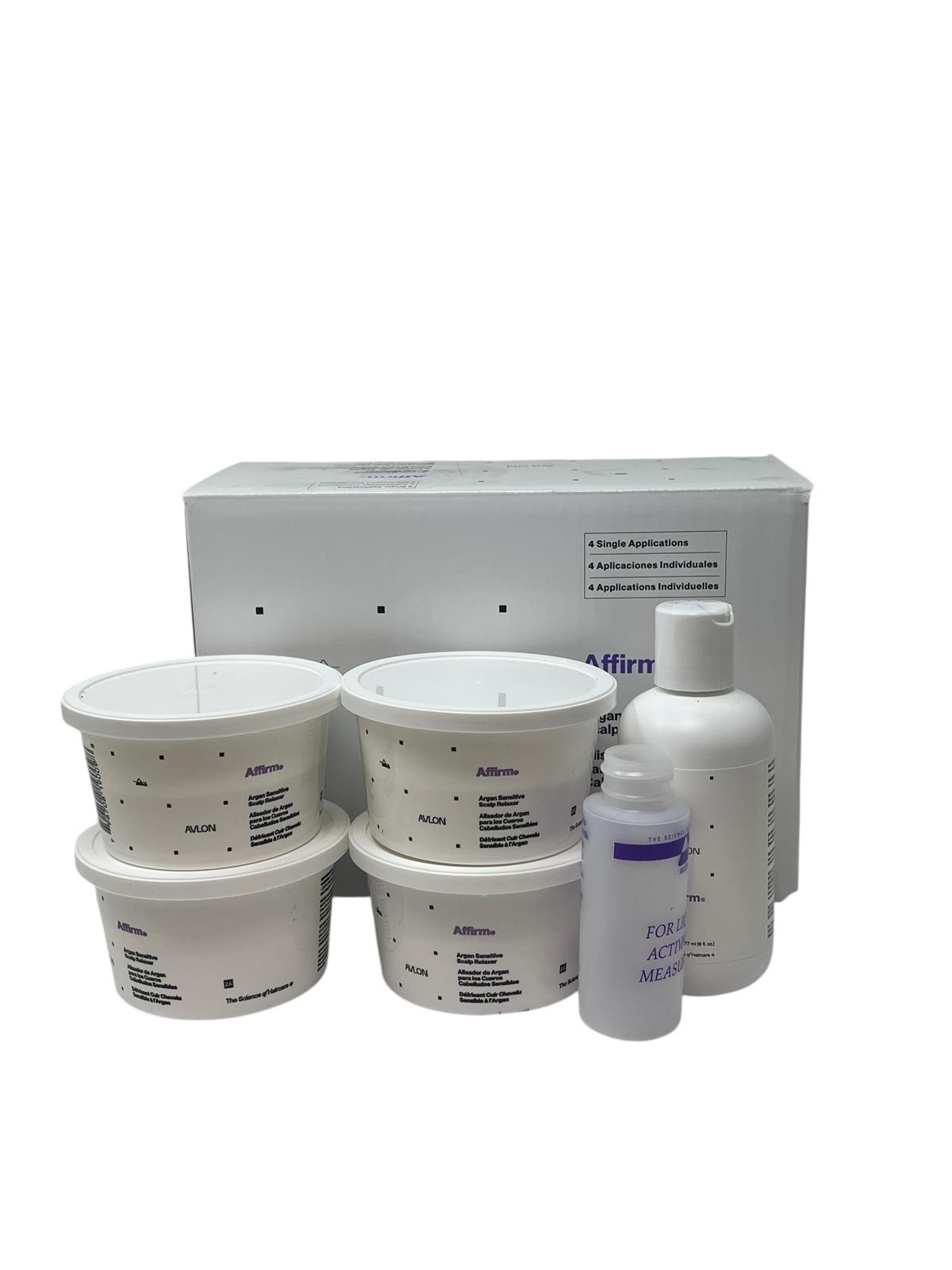 Avlon Affirm Sensitive Scalp Conditioning Relaxer 4 Kit With Free Nail File