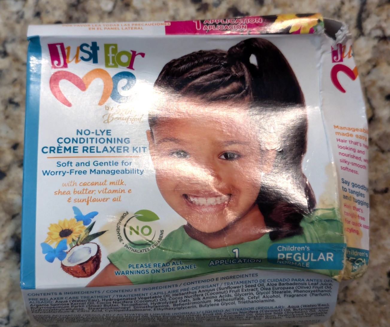 Just For Me Children’s No-Lye Conditioning Crème Relaxer Kit