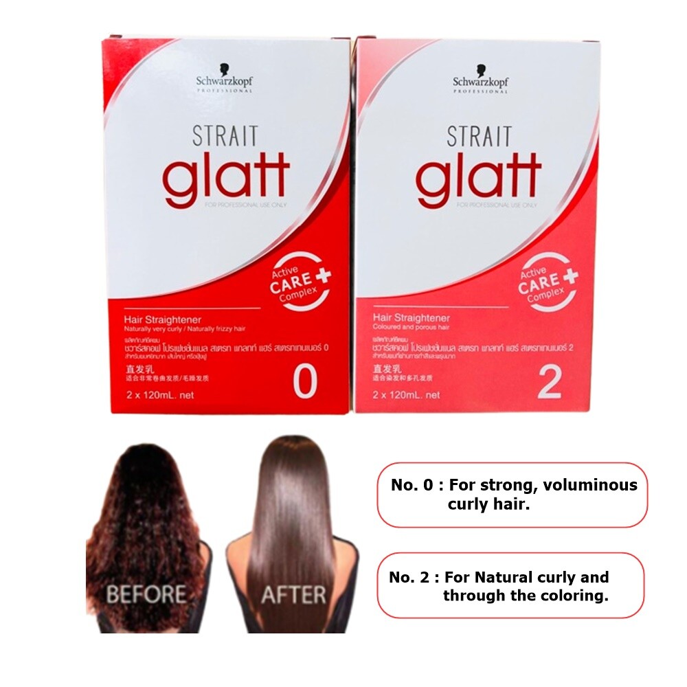 Schwarzkopf Glatt Hair Straightener Professional Curly Frizzy Porous Coloured