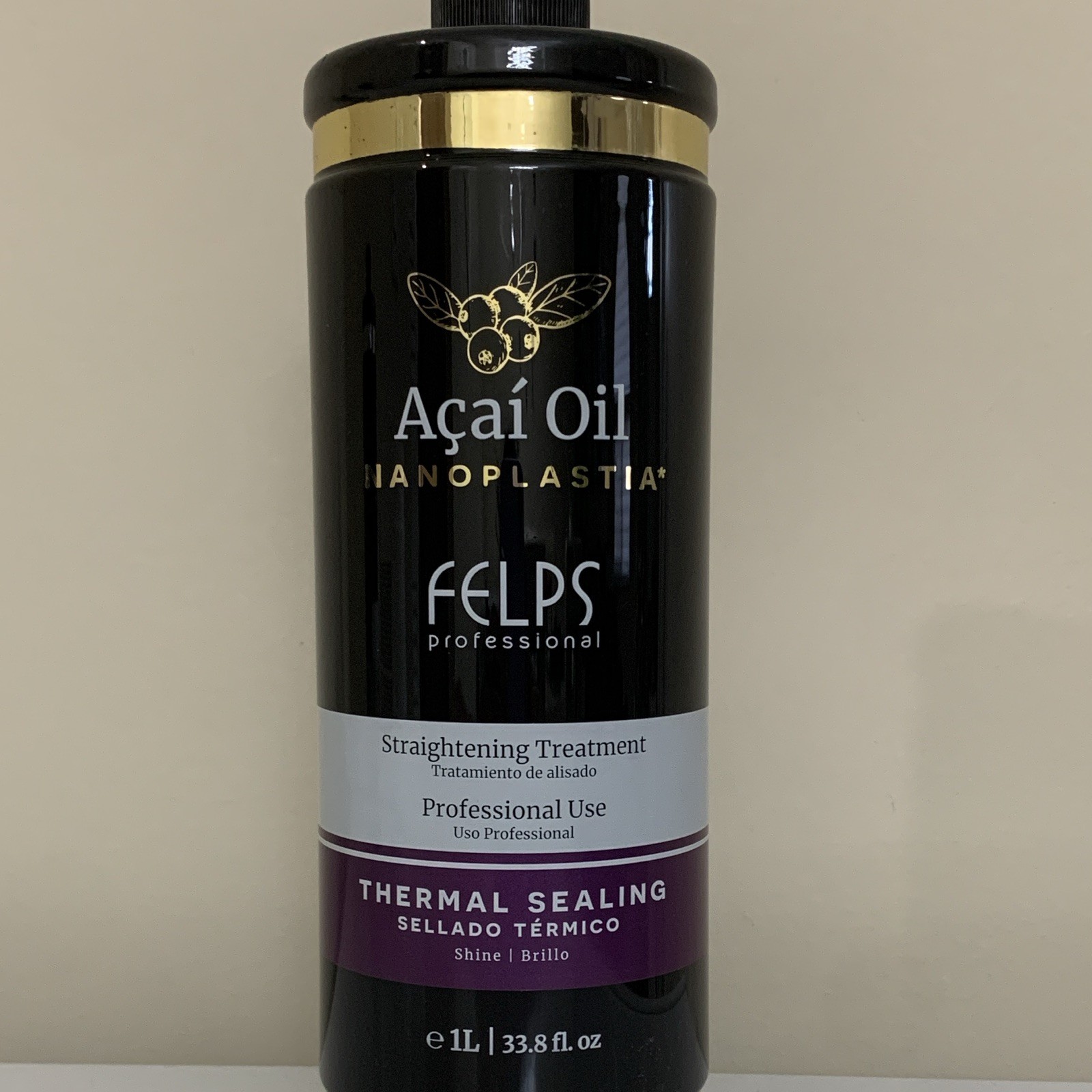 Felps Professional Açaí Oil Nanoplastia Keratin Straightening Treatment 33.8oz