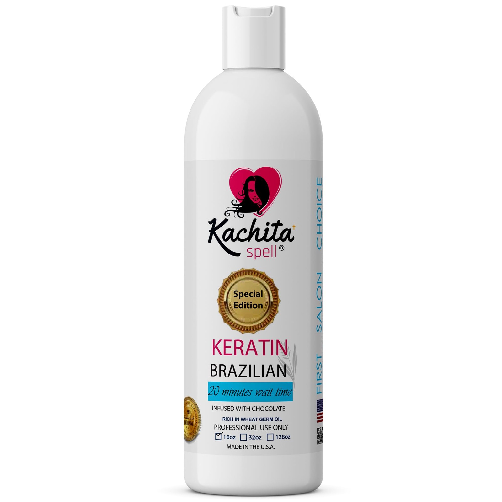 Kachita Spell Brazilian Keratin Hair 15.99 Fl Oz (Pack of 1), Chocolate