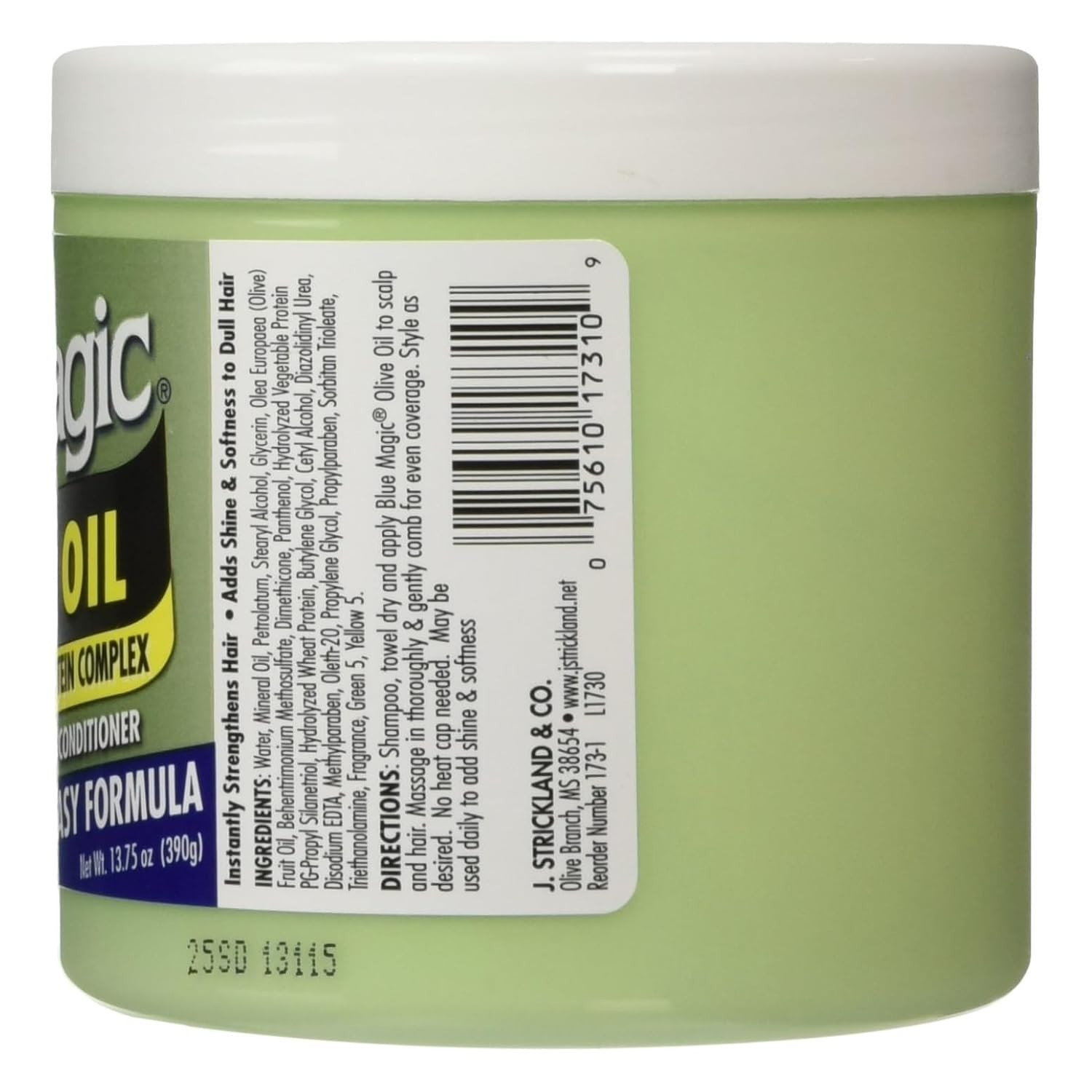 Blue Magic Olive Oil Leave-In Styling Hair Conditioner 13.75 OZ