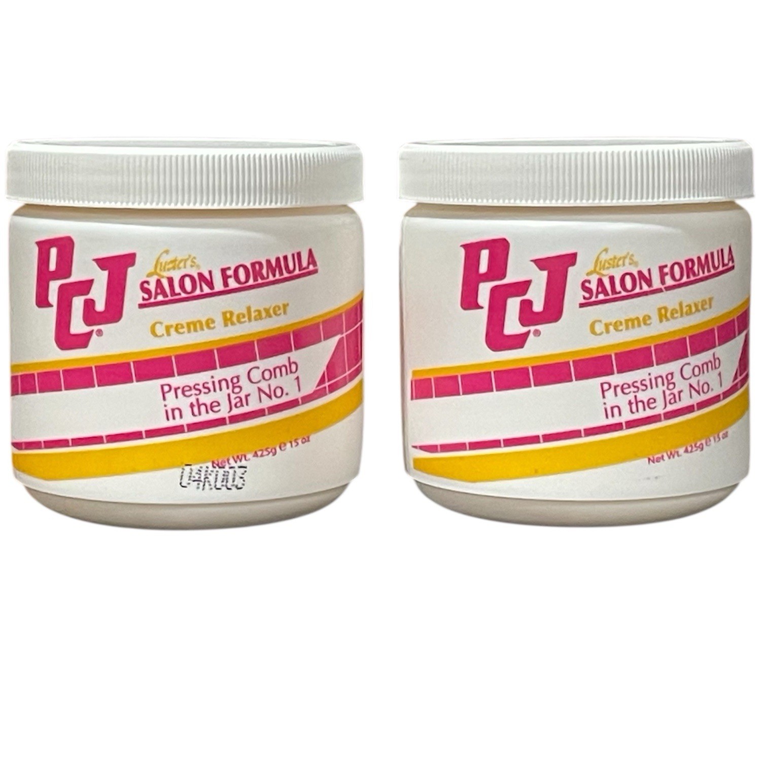 Lusters PCJ Creme Relaxer Pressing Comb in the Jar No.1 – 15oz Each Lot Of 2 New