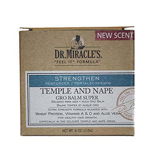 Dr. Miracle’s Temple and Nape Gro Balm – For Healthy Hair Growth, Contains Wheat