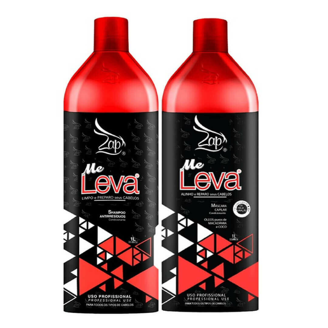 ZAP ME LEVA BRAZILIAN KERATIN HAIR TREATMENT KIT 2 X 1000ml 35oz