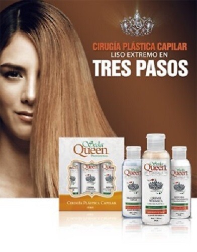 KIT CIRUGÍA CAPILAR PLÁSTICA SEDA QUEEN (3 PASOS) 50 ML