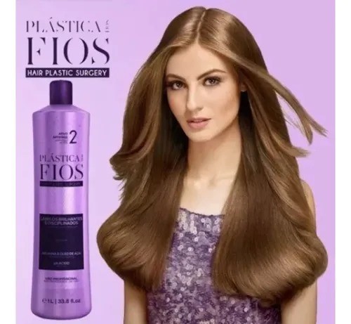 Alisador de cabelo brasileiro queratina Cadiveu Plastica dos Fios 2uni de 1 lts