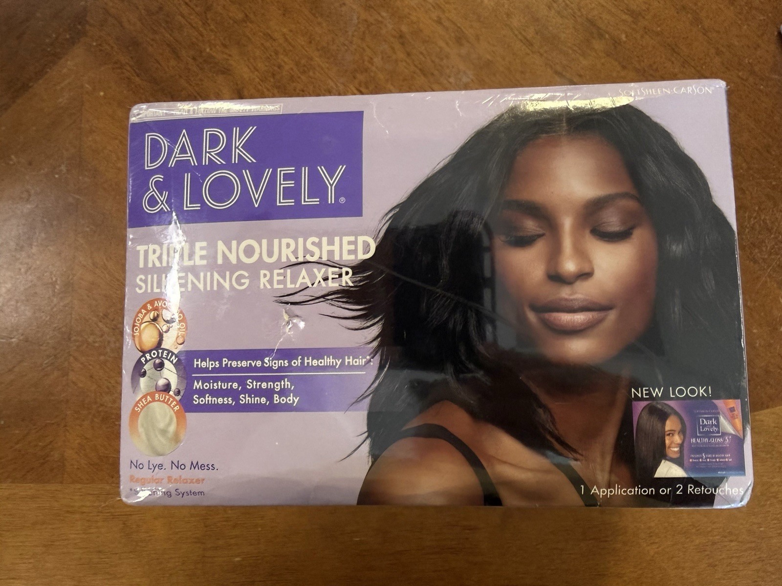 1 Box of Dark & Lovely Triple Nourished Silkening Relaxer – No Lye NEW SEALED
