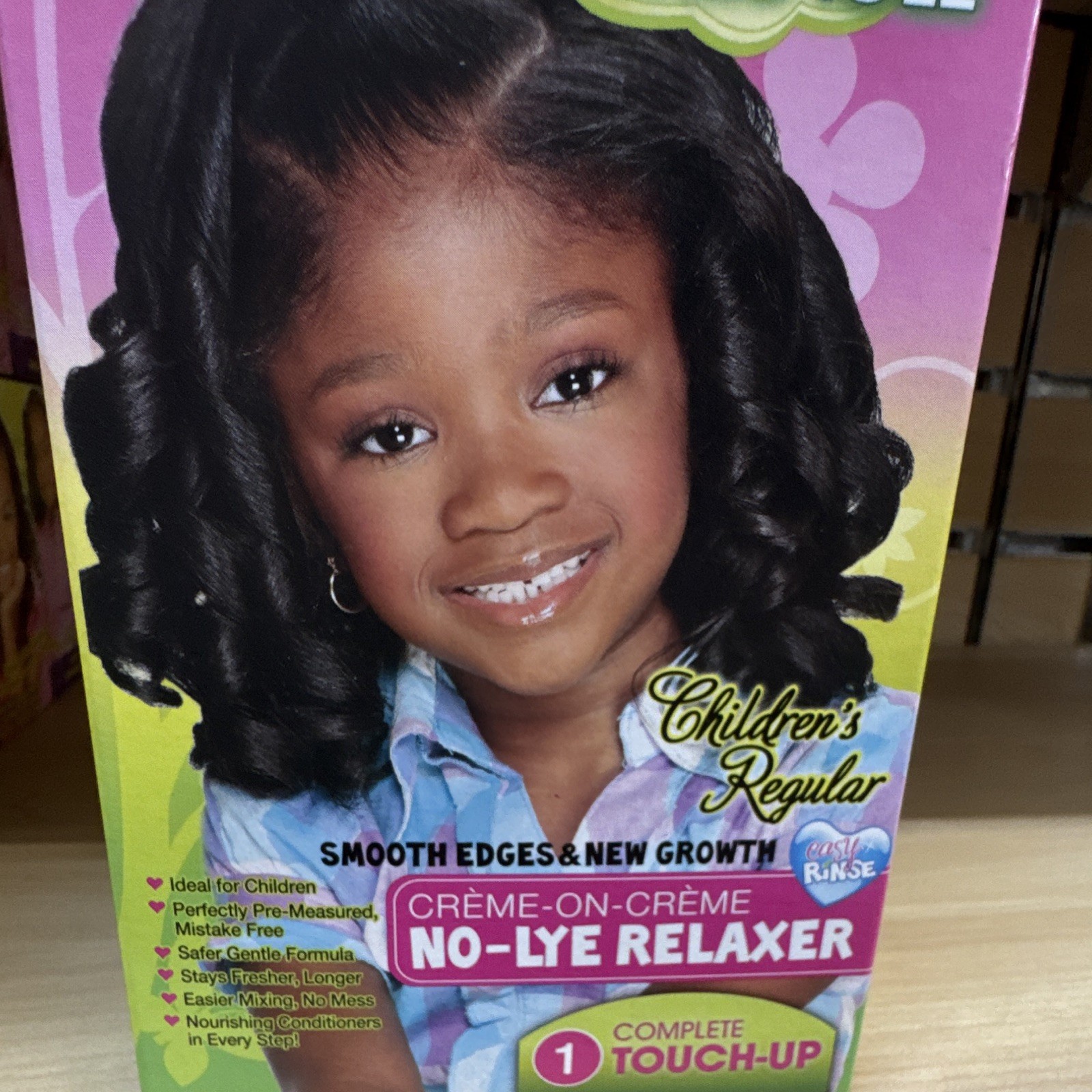 Just For Me! No-Lye Relaxer Cream Regular Children’s Smoothing Touch-Up Kit