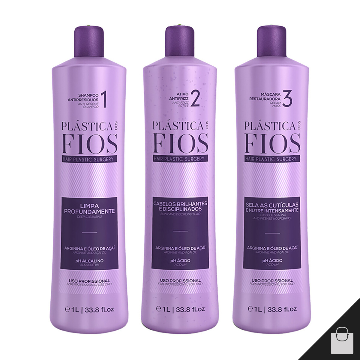 Cadiveu Plastica dos Fios Professional Straightening Wires Treatment 1 Kit 34 oz