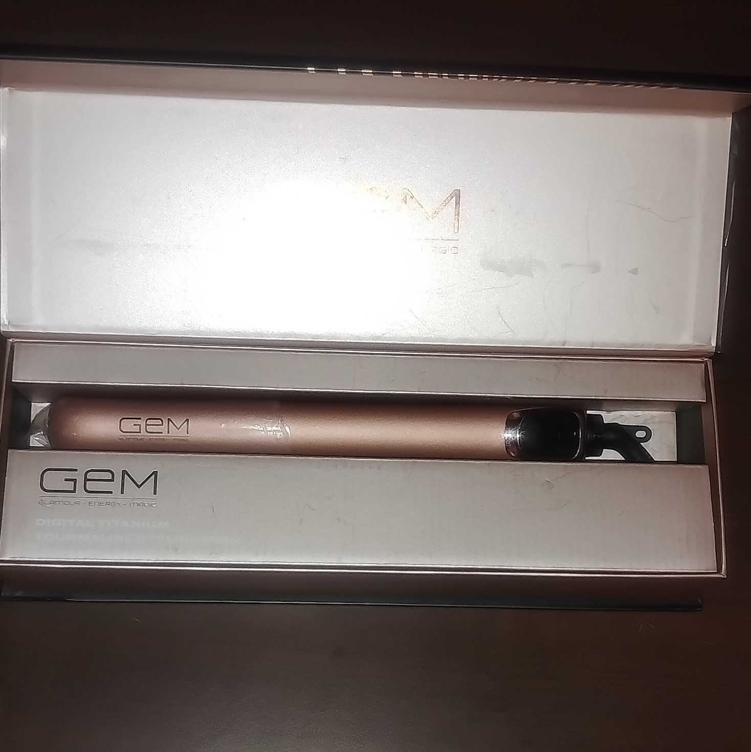 GEM Pink Digital Titanium Tourmaline Styling Iron