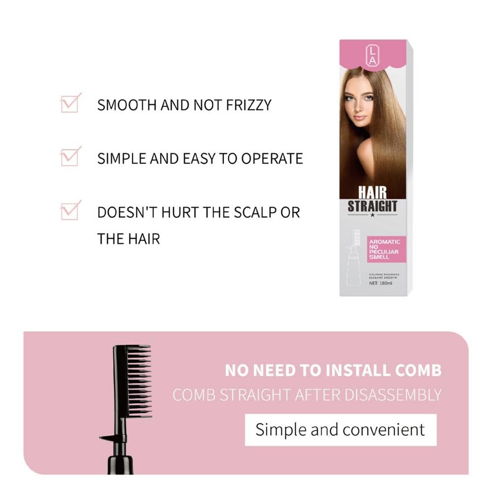 Hair Relaxers Straightening comb No Peculiar Smell Claming Rashness (Home use)