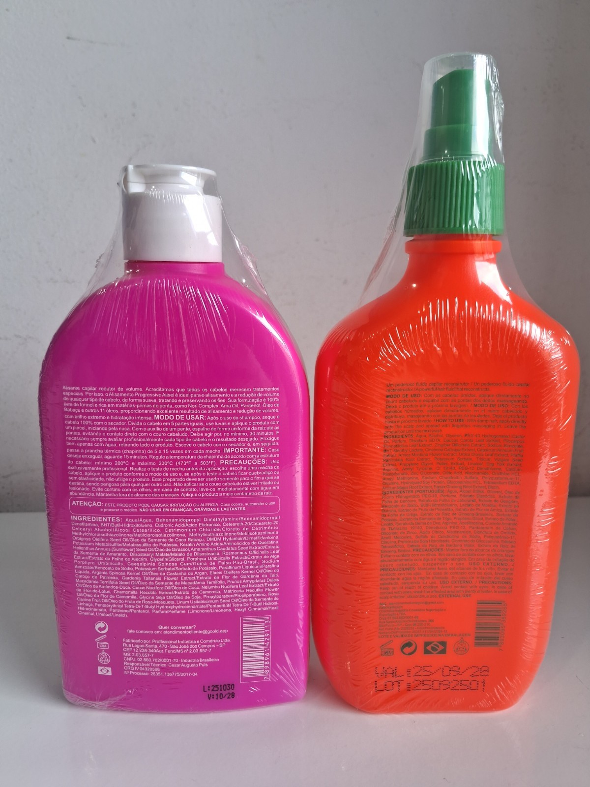 Kit Gold Spell / Progressive New Fioterapia 250ml + Powerful Tonic 250ml