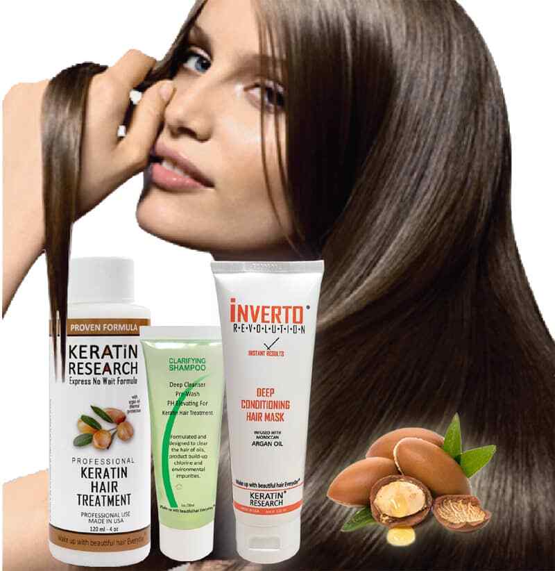 Brazilian complex hair Keratin Blowout Treatment Moroccan Argan oil full set 270