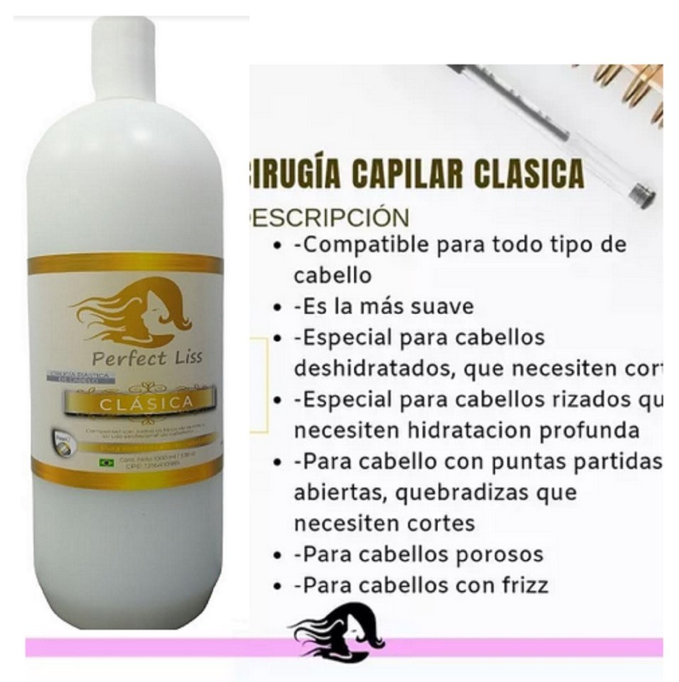 CIRUGÍA PLÁSTICA CAPILAR PERFECT LISS CLASICA DE 1 LITRO
