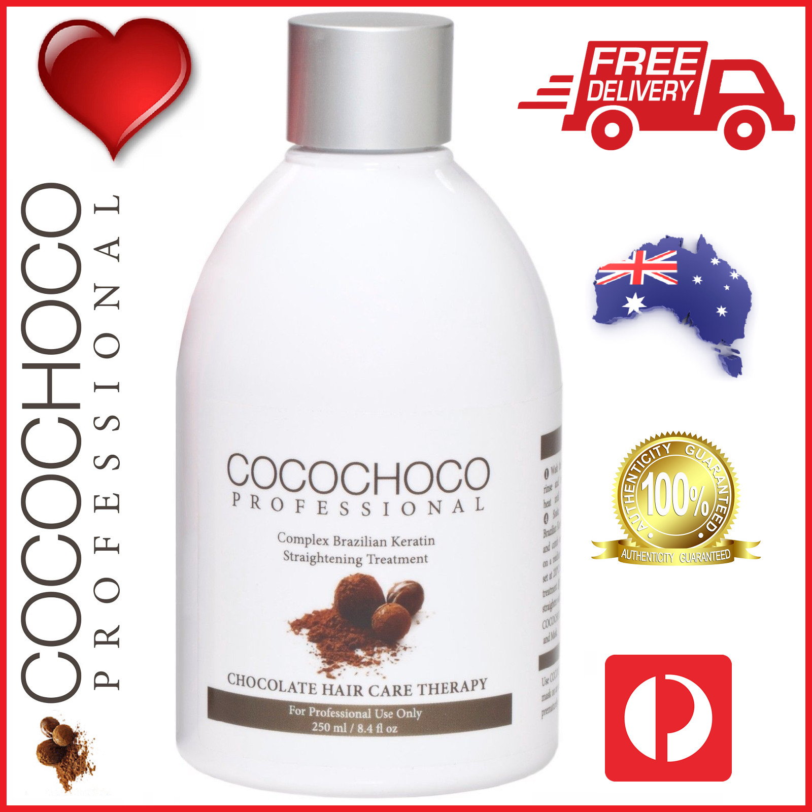 ❤❤ COCOCHOCO Pro ORIGINAL Brazilian Keratin Straight Salon Style Treatment 250ml