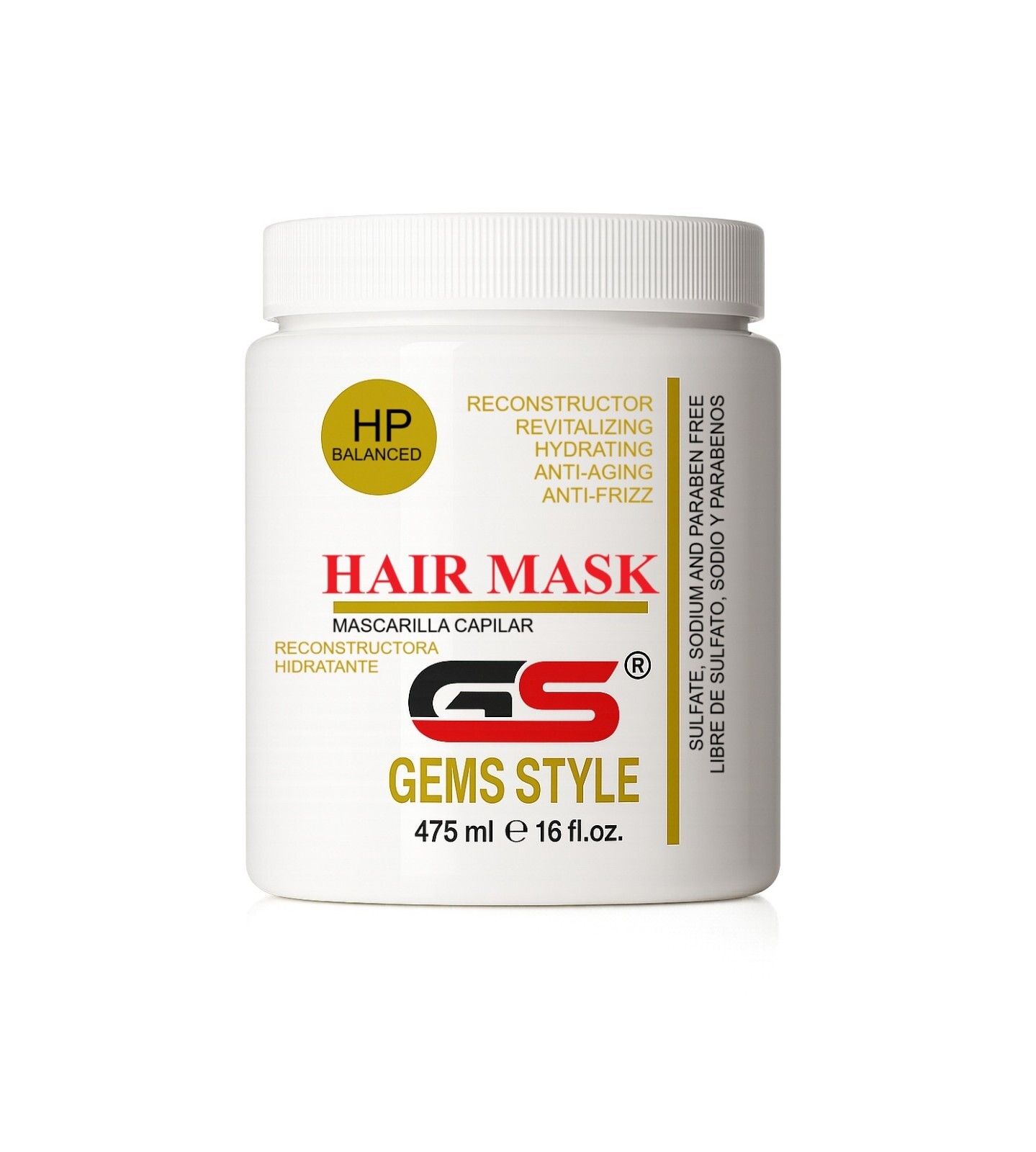 GS Gems Style Hydrating Hair Mask / Mascarilla Revistalizadora 16 oz/ 475ml