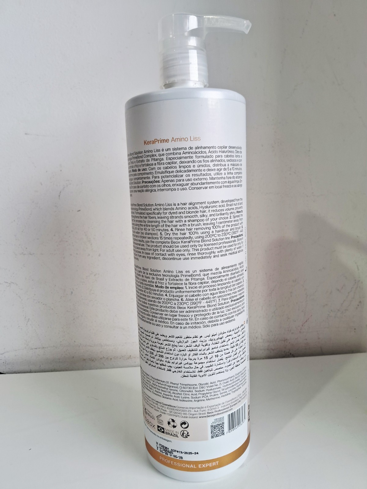 KeraPrime Blond Solution Beox / Hair Straightening / Realignment 1L / 33.8 fl.oz