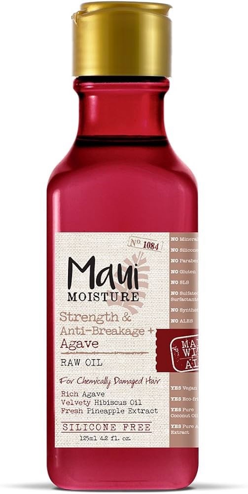 Maui Moisture Strength & Anti-Breakage – + Agave Raw Oil, 4.2 oz