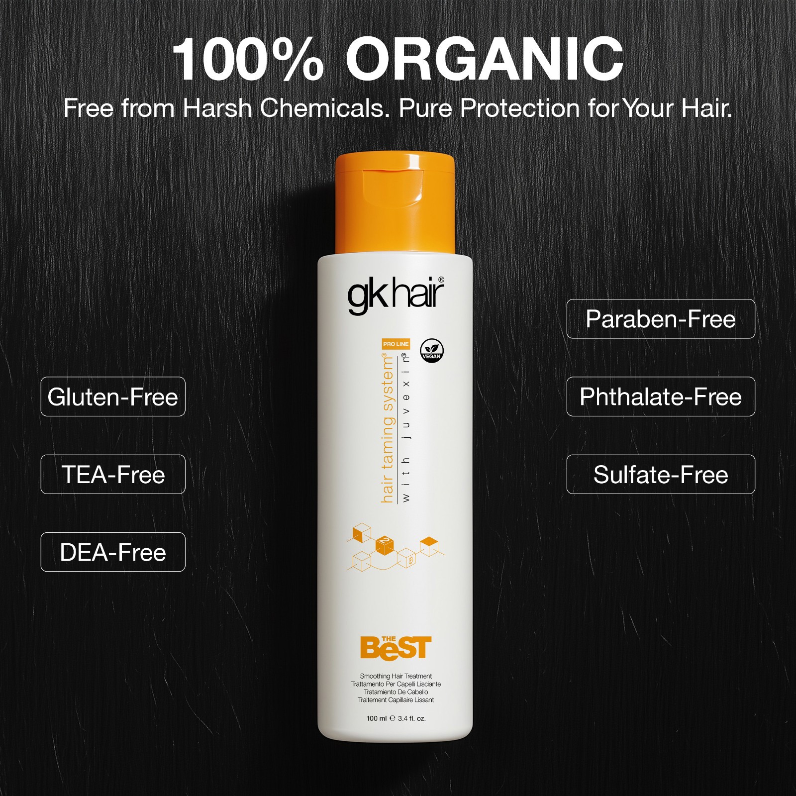 GK HAIR The BEST Brazilian Keratin Treatment Complex Blowout Straightening 100ml