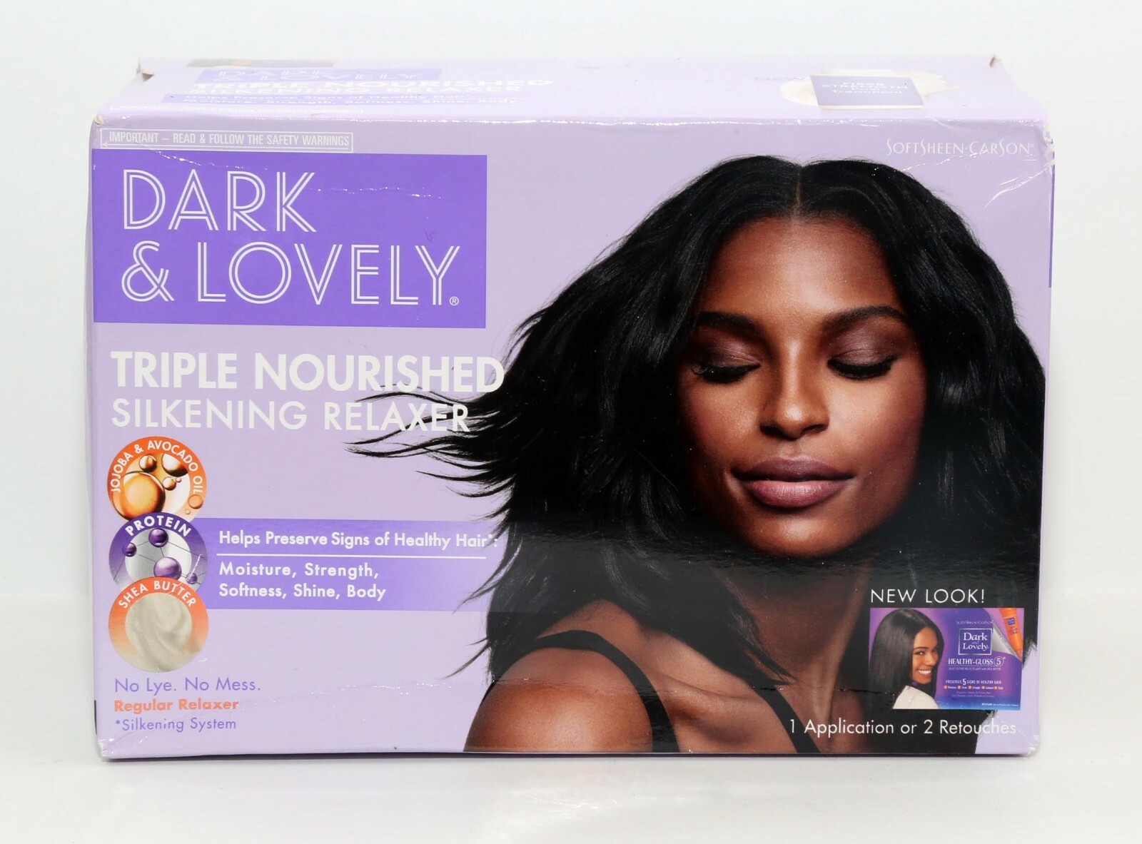 NEW LOOK Dark & Lovely Triple Nourished Silkening Relaxer Kit NIB SEALED