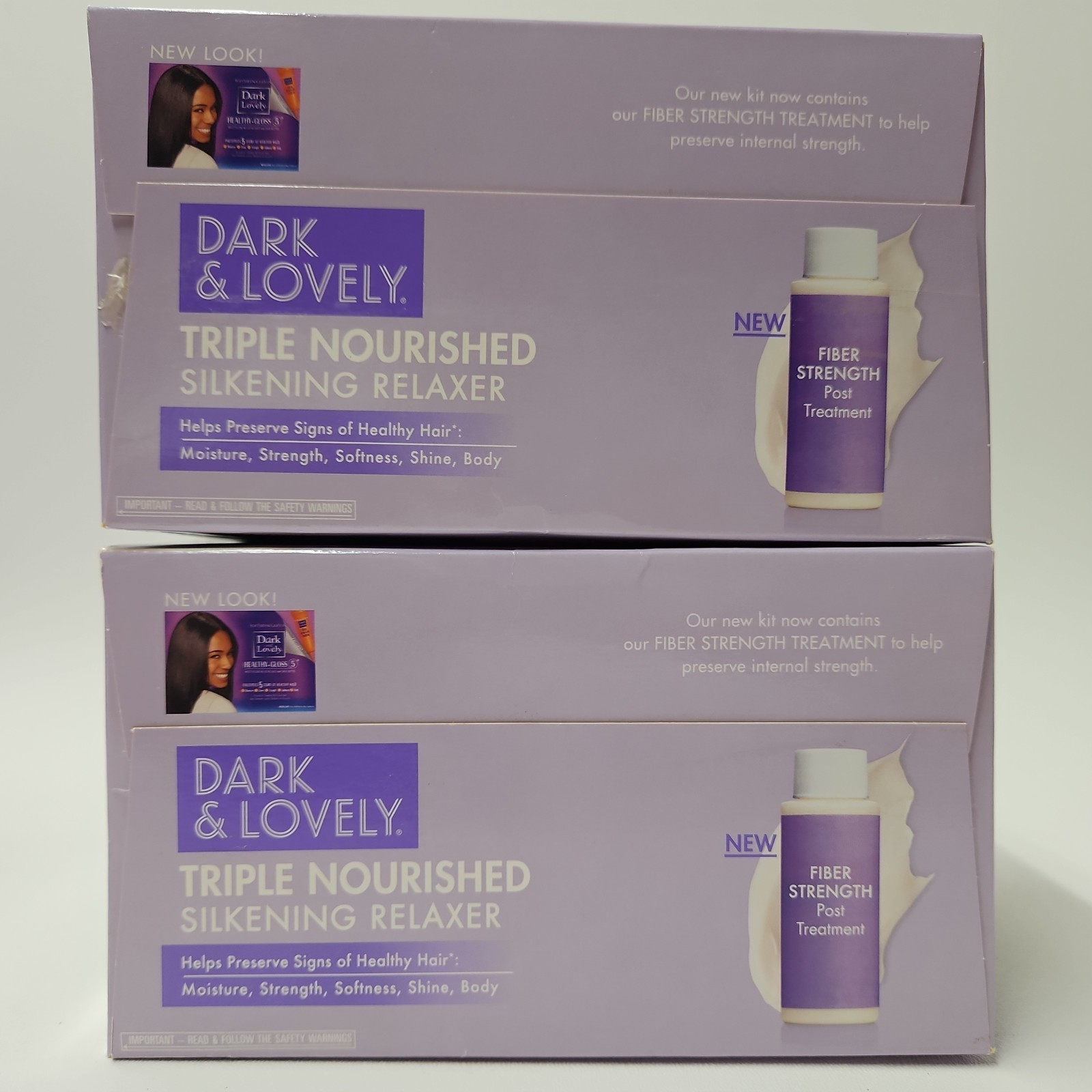 2x Dark & Lovely Triple Nourished Silkening Relaxer Regular No Lye Hair Kits NIB