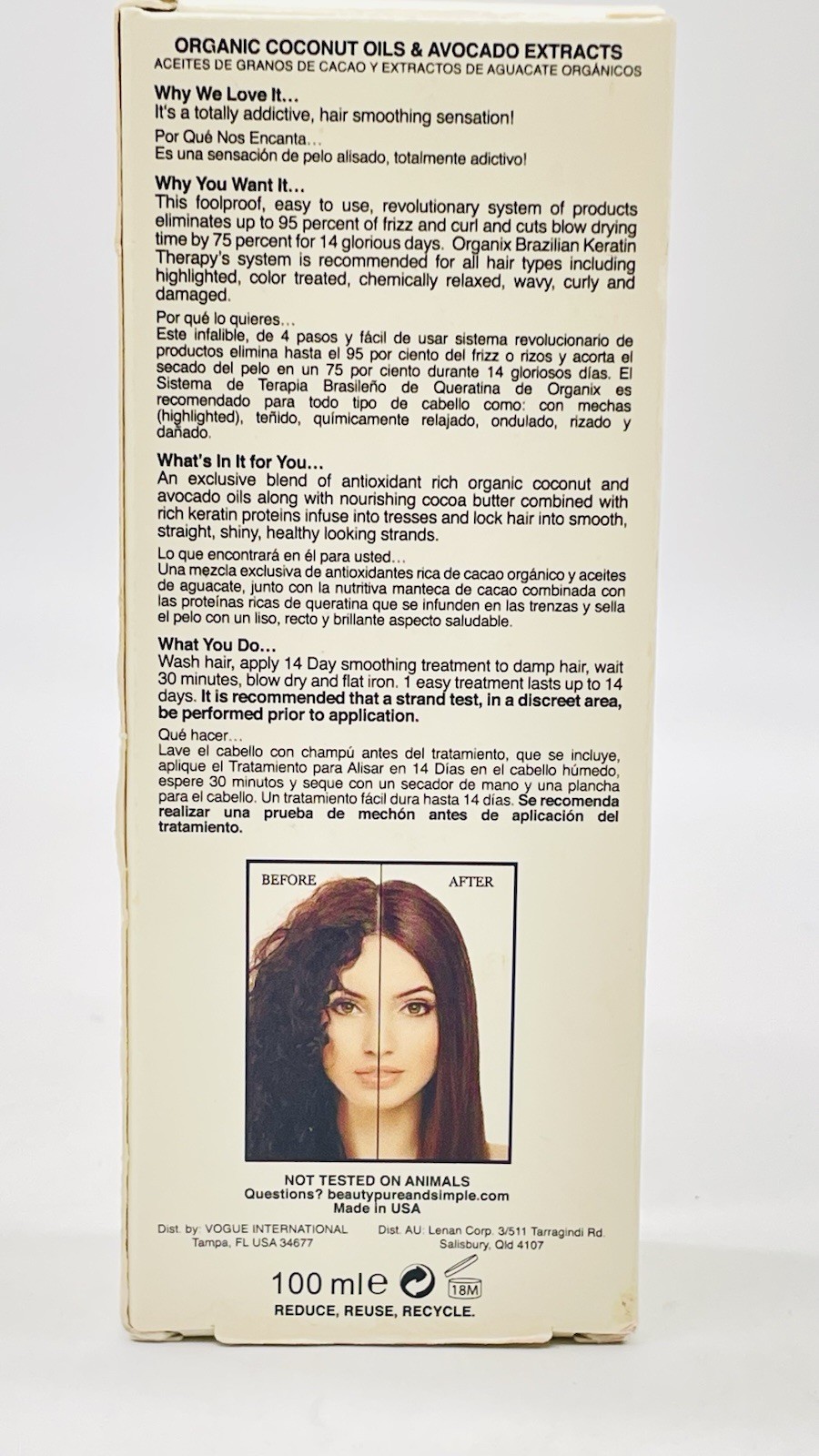Express Ever Straight Brazilian Keratin Therapy 14 Day Smoothing Treatment